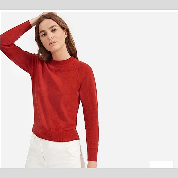 Everlane Sweaters - Everlane Red The Cashmere Crew Women’s Sweater | S